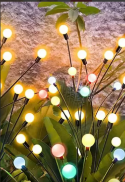 Solar Güneş Enerjili 8 Ledli Renkli Çiçek Tasarımlı Bahçe Aydınlatma Lambası