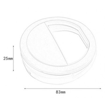Led Işıklı Şarjlı Telefon Selfie Işığı Halkası
