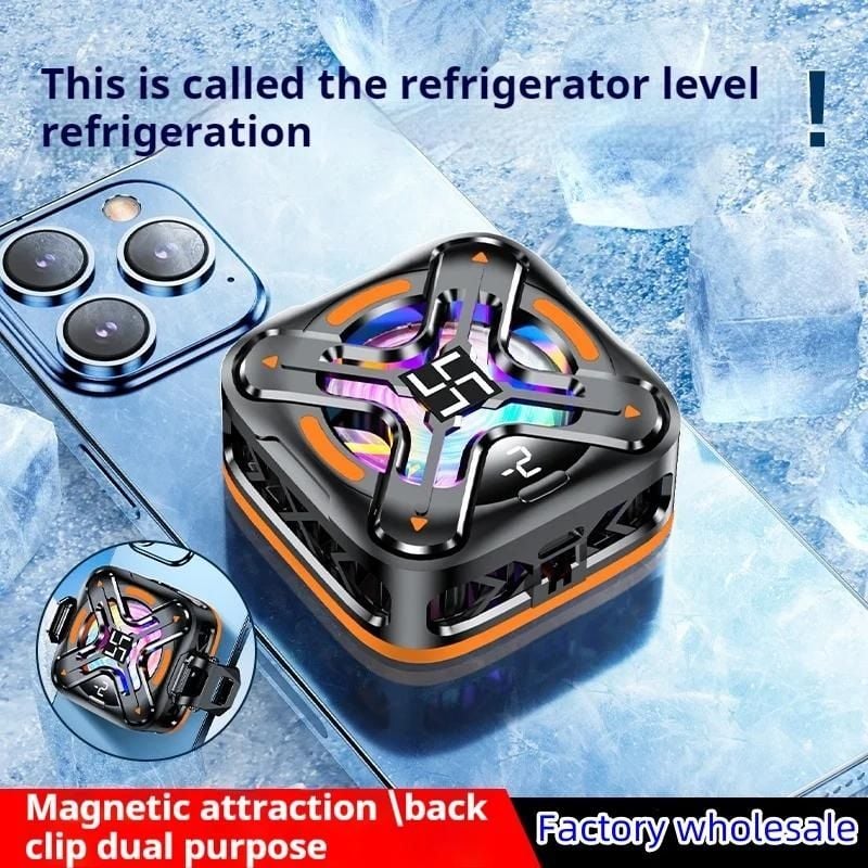 DY26 Rgb Işıklı Manyetik Cep Telefonu Soğutma Buzlu Fan