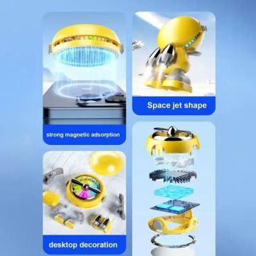 A02 Manyetik Rgb Işıklı Cep Telefonu Soğutma Buzlu Fan