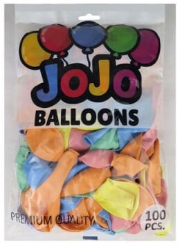 Makaron Düz Jojo Balloons 12 Inch (100 Adet)