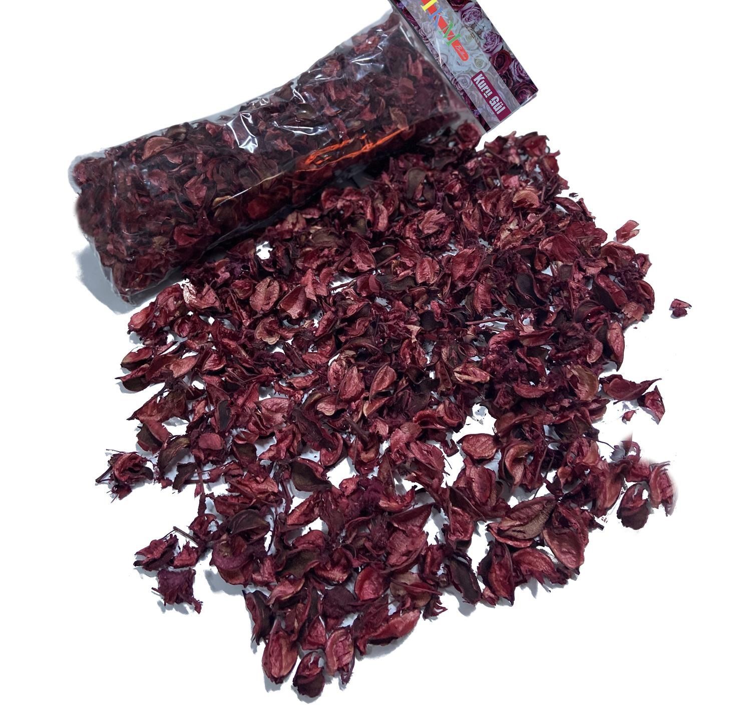 Hoş Kokulu Kurutulmuş Gül Yaprakları Kırmızı (100 gr)