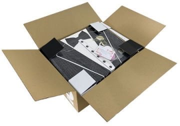 Damat Kutusu Smokin Model 3'lü Damat Bohçası