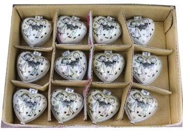 Gelin Damat Tasarım Mücevher Kutu Seti (12 Adet)