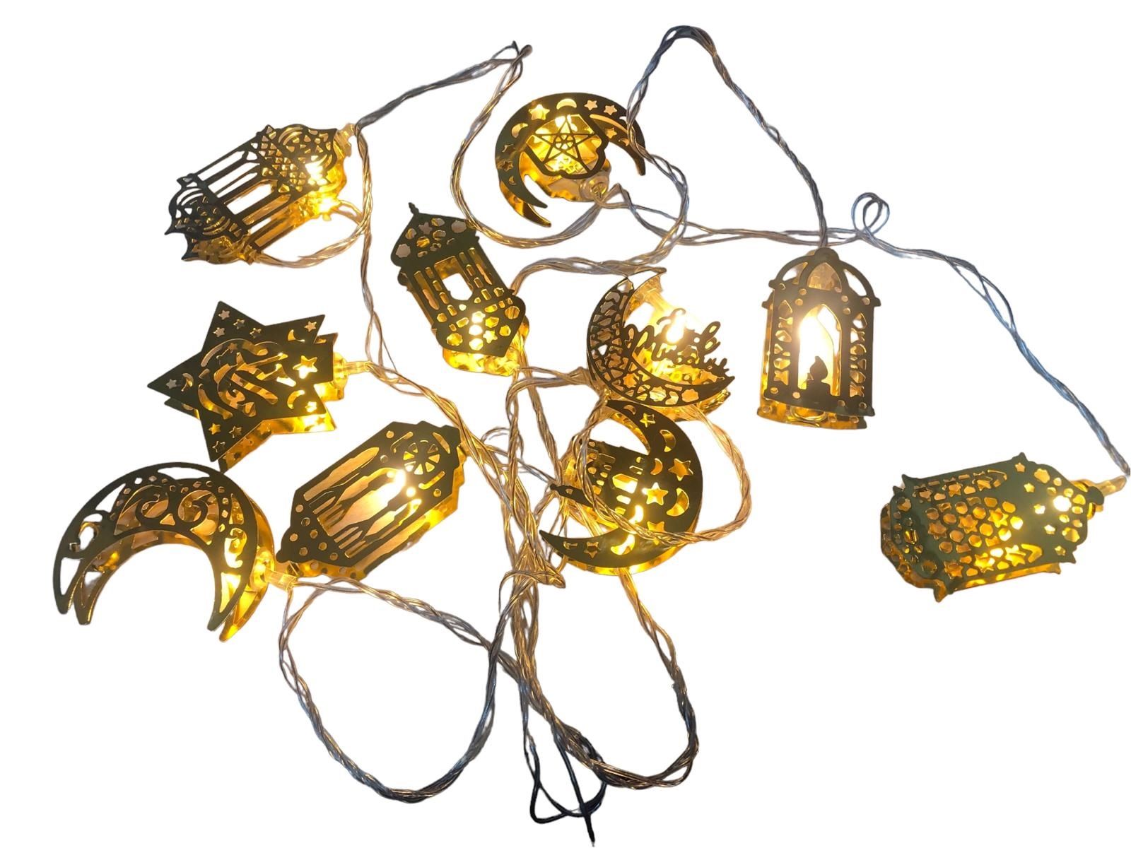 10'lu Şerit Karışık Led Işık Dekoratif Ramazan Süsü (2 mt)