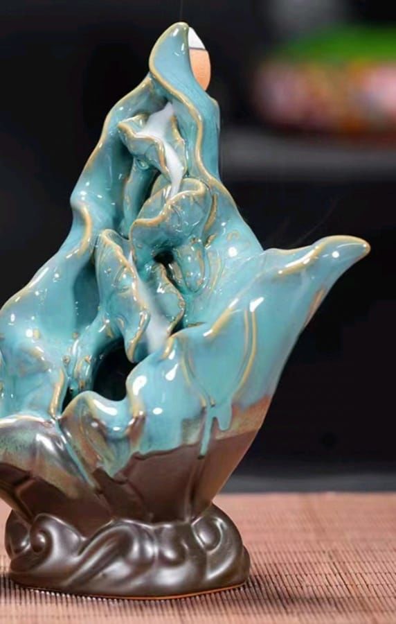 Renkli Tasarım Geri Akış Seramik Tütsülük