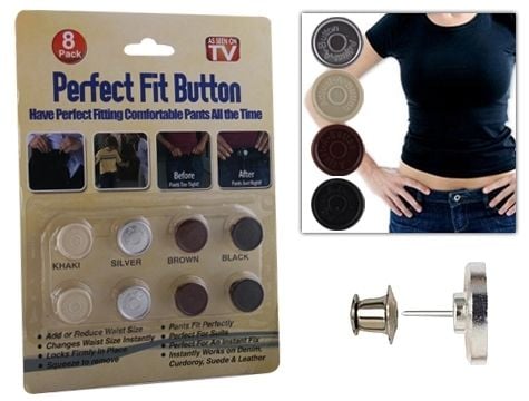 Perfect Fit Button Beden Büyülten & Küçülten Yedek Kot Düğme Seti