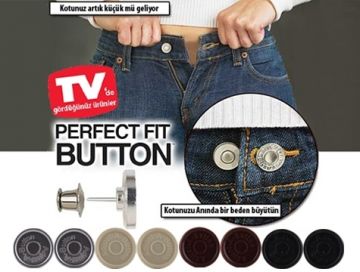 Perfect Fit Button Beden Büyülten & Küçülten Yedek Kot Düğme Seti