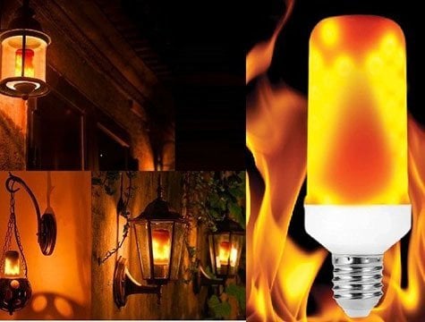 Dekoratif Alev Efektli Led Ampul