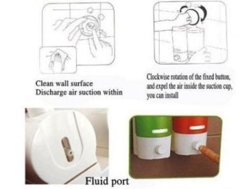 Dekoratif Vantuzlu Sıvı Sabunluk İkli