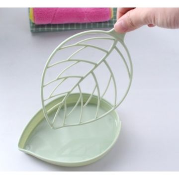 Yeşil Yaprak Tasarımlı Trend Sabunluk