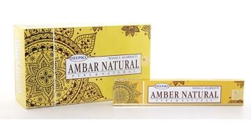 Deepika Amber Masala Agarbatti Pure & Naturel Çubuk Tütsü (15gr x 12)