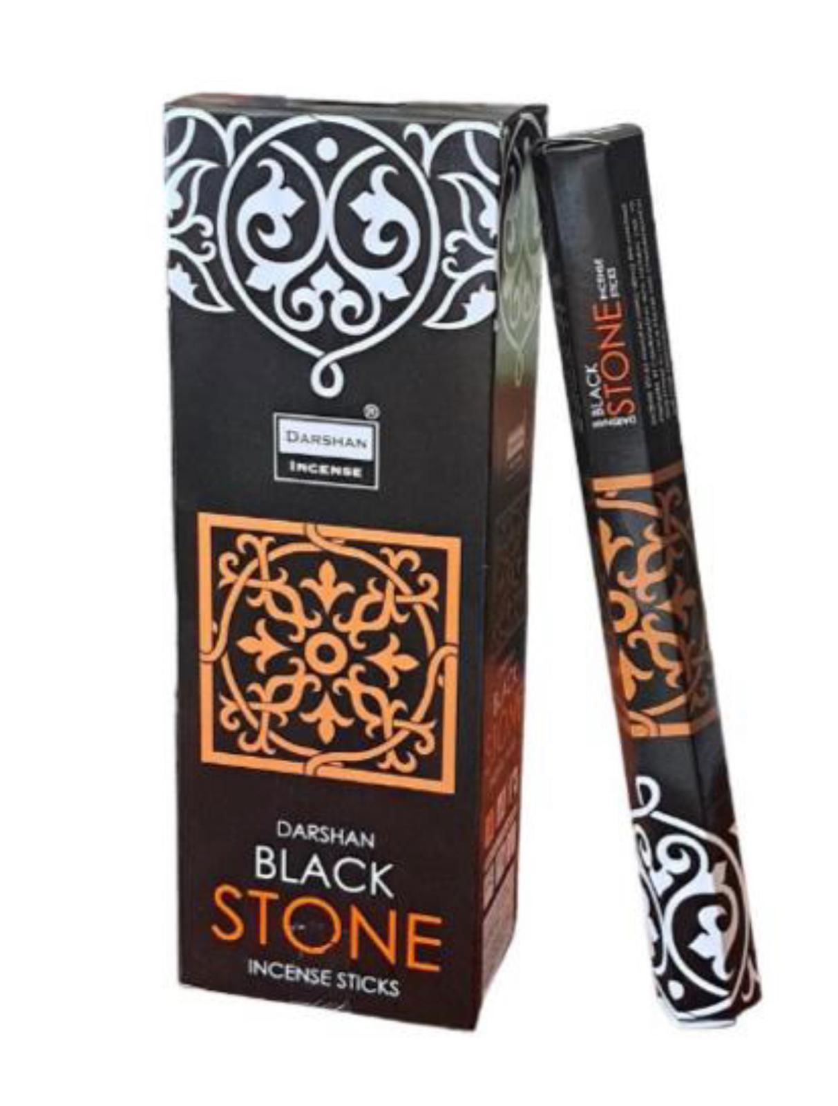 Darshan Black Stone (Kara Taş) Çubuk Tütsü İncense Sticks (120 Adet)