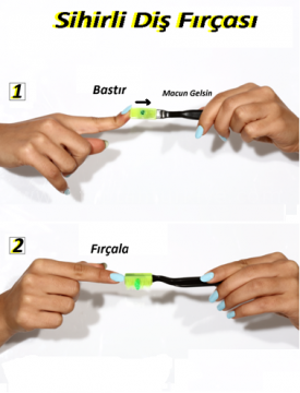 Tek Kullanımlık Kendinden Macunlu Sihirli Diş Fırçası