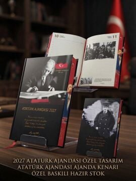 Özel Tasarım ATATÜRK AJANDA Defteri 2027