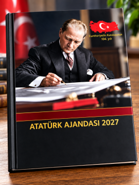 Özel Tasarım ATATÜRK AJANDA Defteri 2027