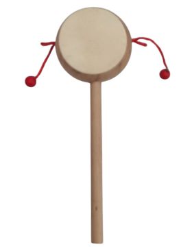 Naturel Ahşap Mini El Davulu (22 cm X 6 cm)