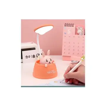 Usb Şarjlı Tavşan Tasarımlı Kalemlikli Masa Lambası