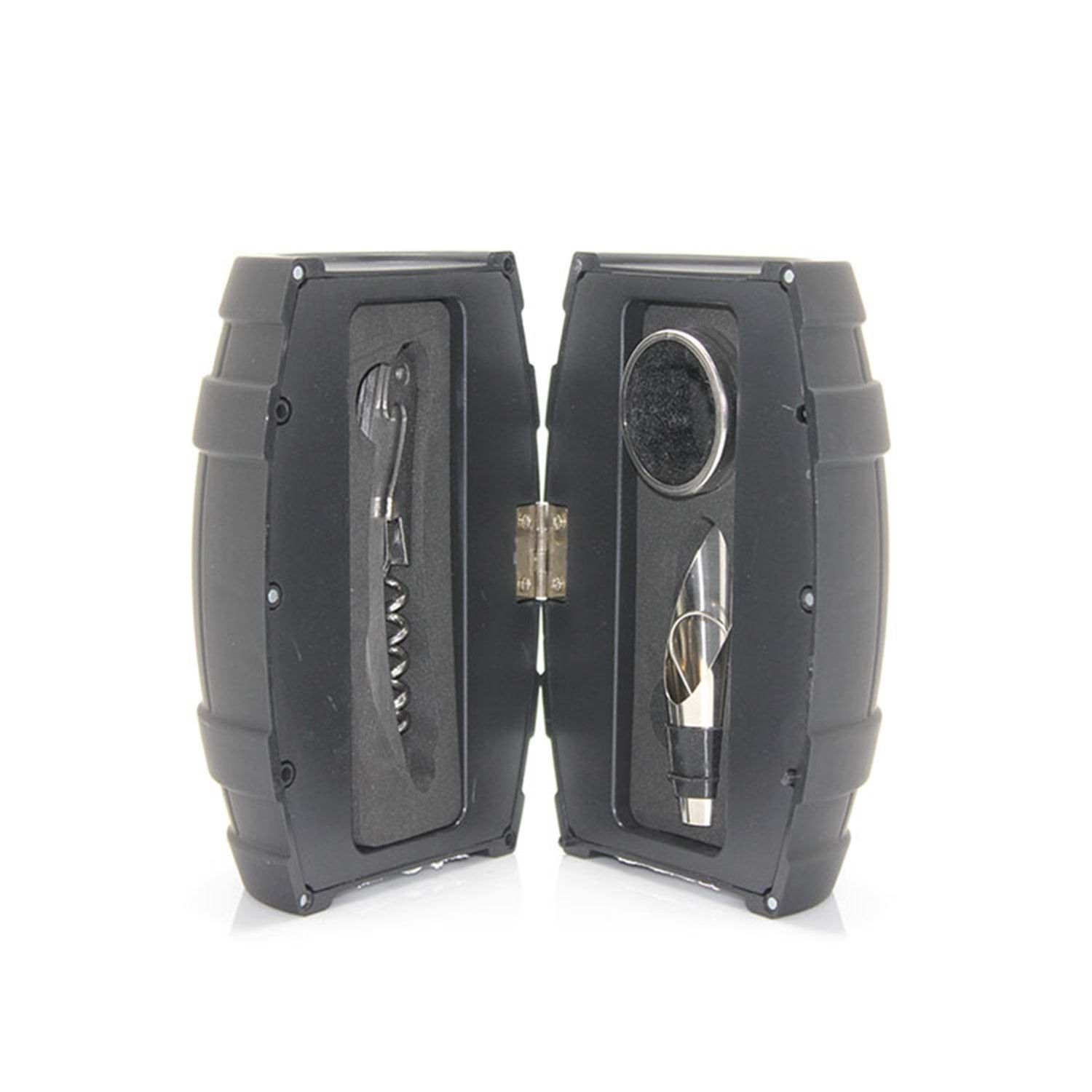 Fıçı Şeklinde  Şarap Açacağı Tirbuşon Seti