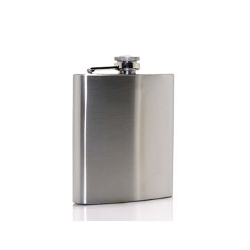 7 oz Gümüş Çelik Cep İçki Kanyak Matara