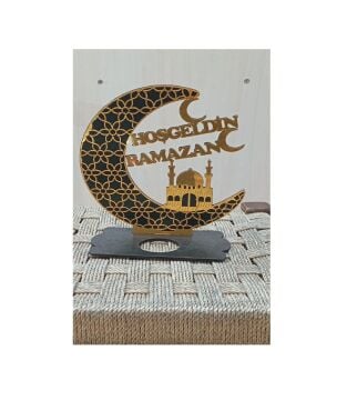 Hoşgeldin Ramazan Dekor Ahşap Pleksi
