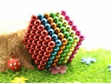 Renkli Manyetik Mıknatıs Toplar 5Mm 216 Adet Neocube Neo Cube Küp