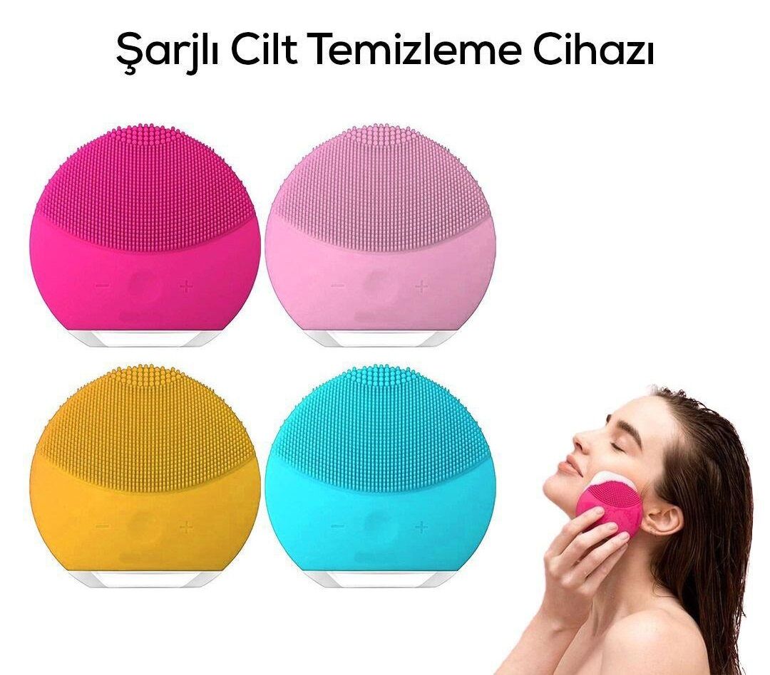 Yüz Temizleme Fırçası Silikon Şarjlı