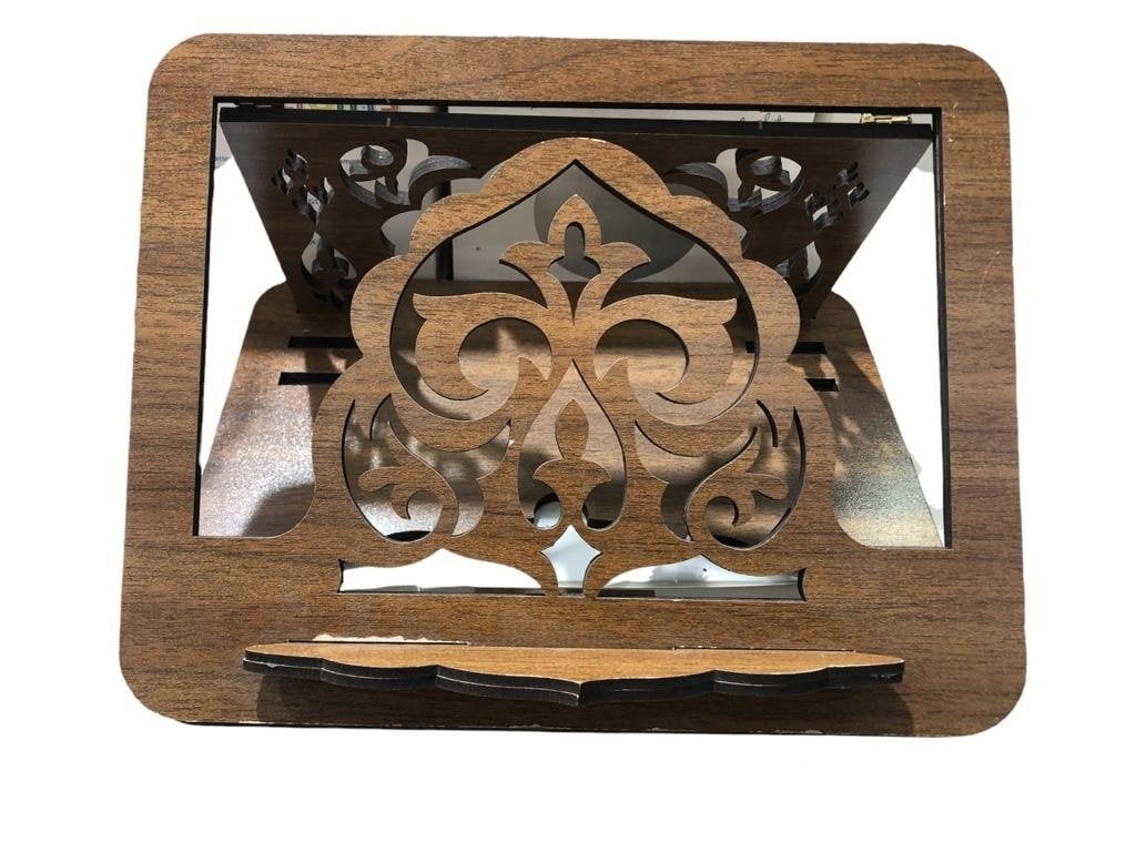 Ahşap Masa Üstü Rahle Tablet Standı