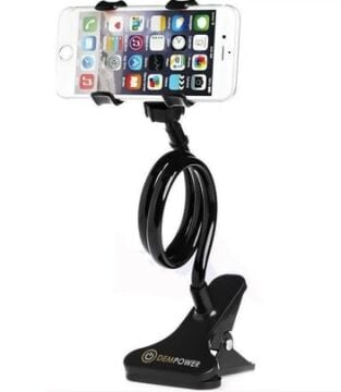 Akrobat Telefon Telefon Tutucu Spiral Gövdeli Oynar Başlıklı