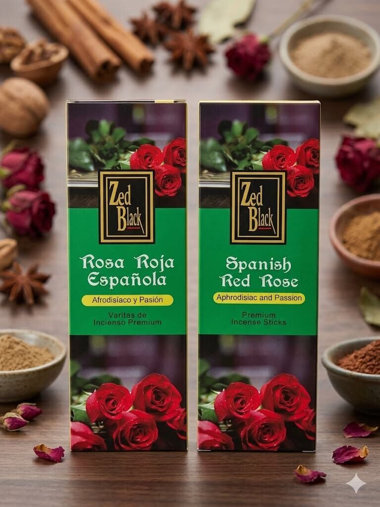 Zed Black Spanish Red Rose (Gül Kokulu) Premium Çubuk Tütsü (120 Adet)