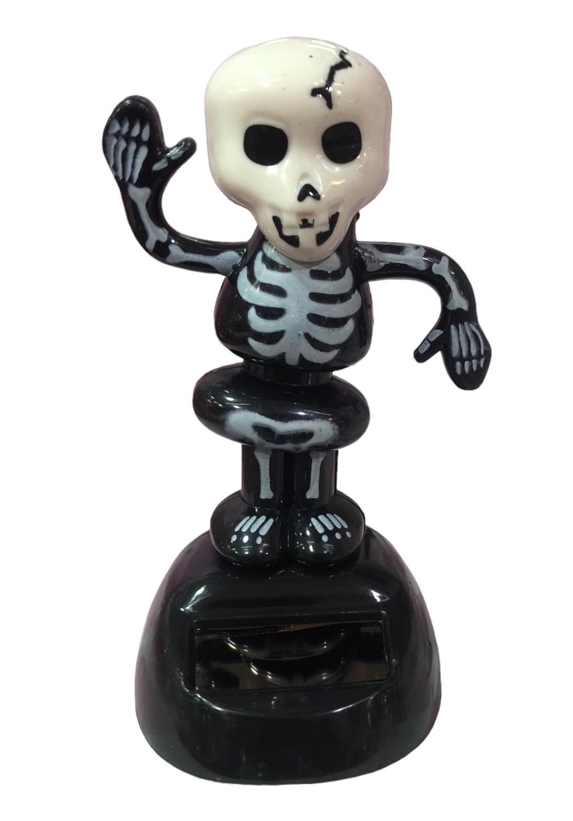 Solar Güneş Enerjili Dans Eden Siyah İskelet