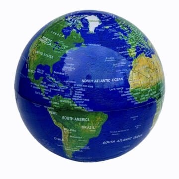 Pilli Işıklı Dönen Dünya Küresi