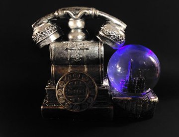 Renk Değiştiren Işıklı Telefon Sulu Kar Küresi