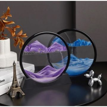 3d Hareketli Derin Deniz Manzaralı Kum Çerçeve (17.5 cm x 19 cm)