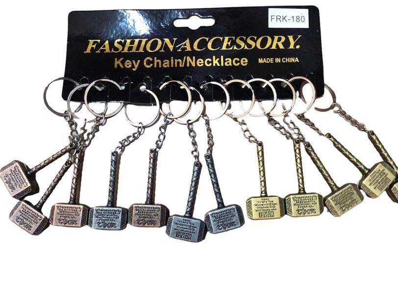 Thor Çekici Şeklinde Anahtarlık (12 Adet)