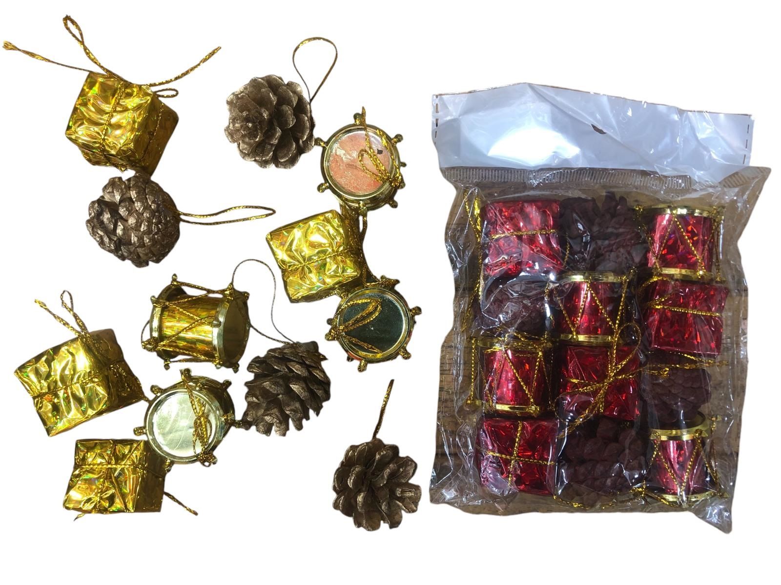 Yılbaşı Çam Ağacı Süsü (12 Adet)