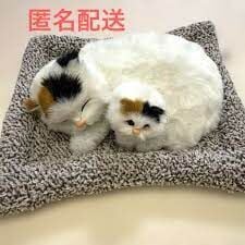 Minderde Uzanan Miyavlayan Peluş Kedi Ve Yavrusu 25 cm