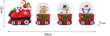 Yılbaşı Kar Küresi Lokomotif Set 4lü