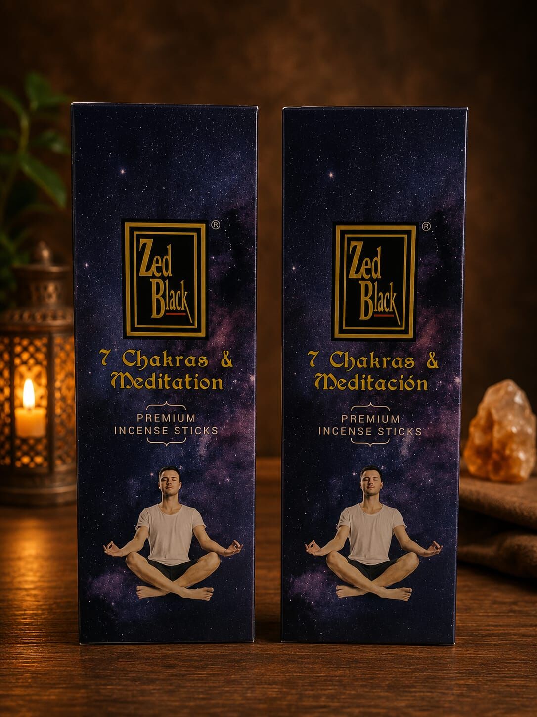 Zed Black 7 Chakras Çubuk Tütsü Premium Çiçek Kokulu (120 Adet)