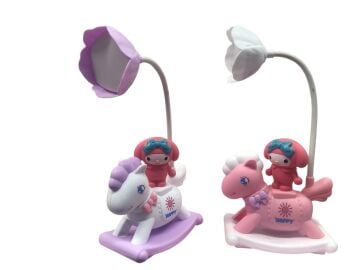 Atlı Karınca ve Çocuk Tasarımlı Şarjlı Masa Lambası