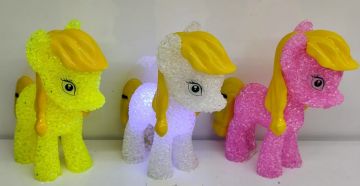 Sevimli Pony At Renk Değiştiren Işıklı Led Lamba
