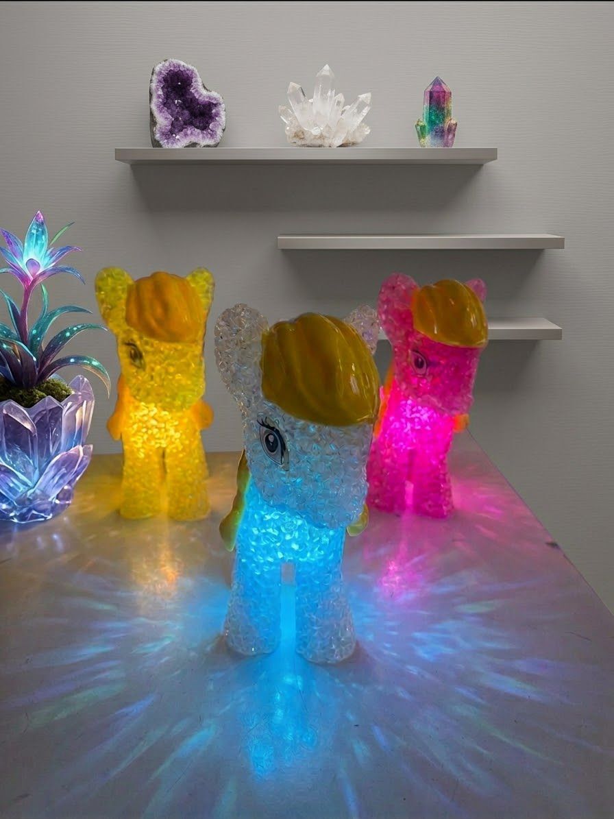 Sevimli Pony At Renk Değiştiren Işıklı Led Lamba