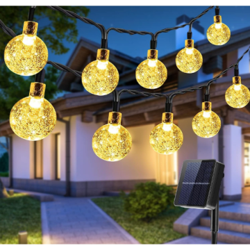 50 LED Kristal Top Solar Işık Zinciri – 7 Metre Gün Işığı