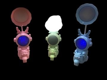 Motosikletli Robot Tasarımlı Usb Şarjlı Masa Lambası
