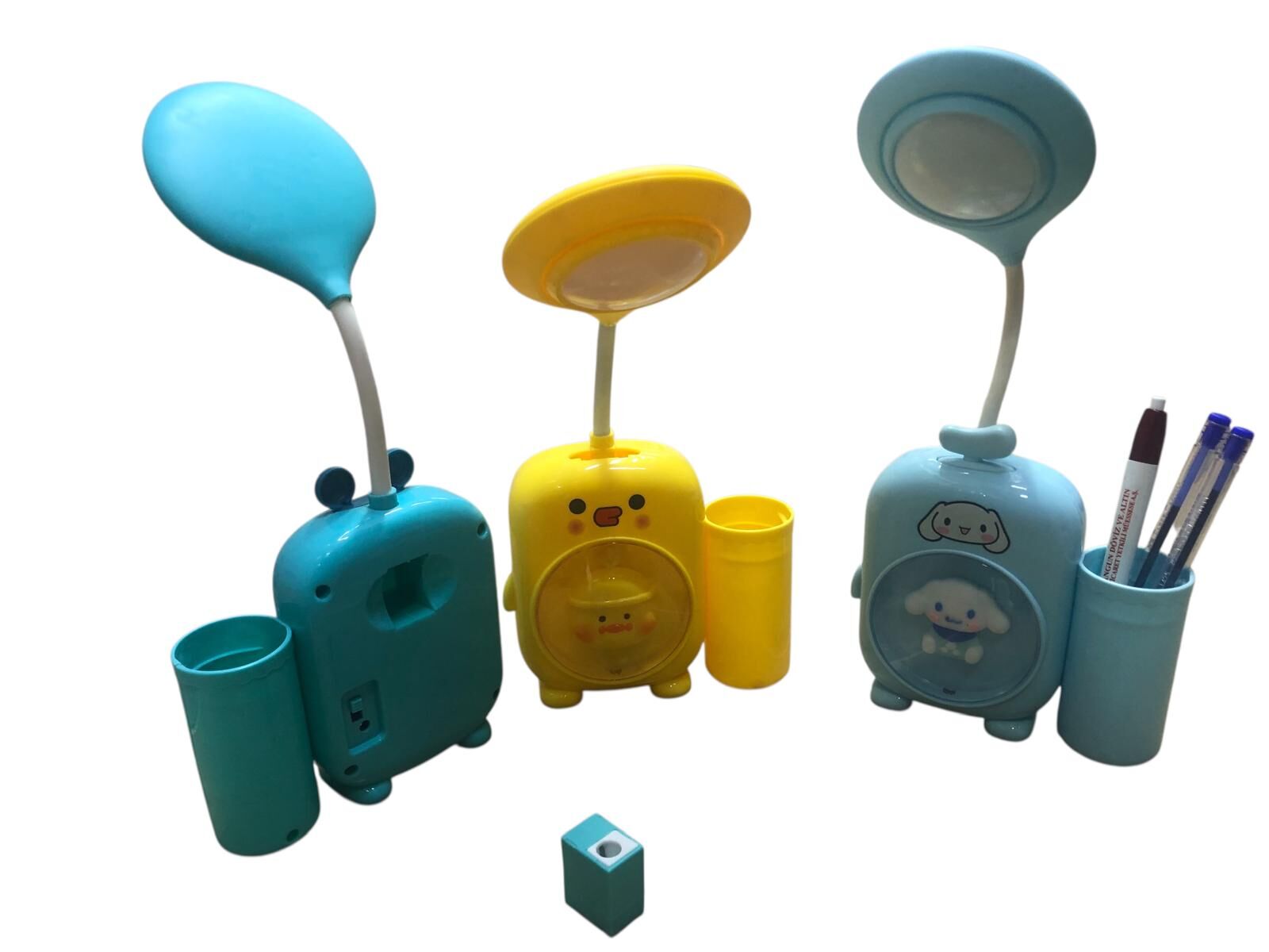 Hayvan Kalemlik Kalemtraş Tasarımlı Usb Şarjlı Masa Lambası