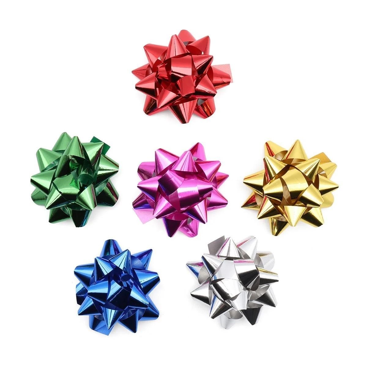 Metalize Kendinden Yapışkanlı Fiyonk Rafya (100 Adet)