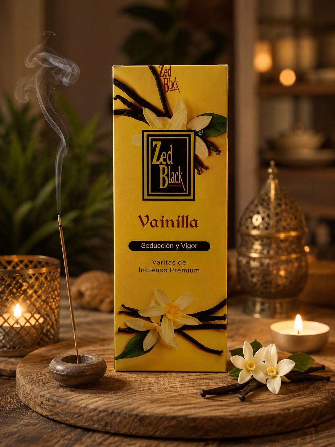 Zed  Black Vainilla Çubuk Tütsü Premium Çiçek Kokulu (120 Adet)