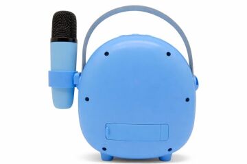 Çocuklara Hediye Retro Tasarımlı Bluetooth Karaoke Mavi