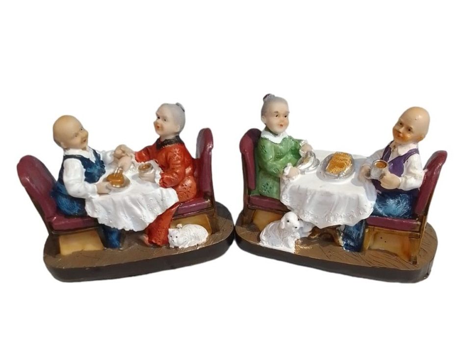 Dekoratif Romantik Yemek Yiyen Dede Nine Biblosu