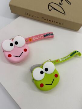 Mini Sevimli Frog Tasarımlı Çocuk Çantası Cüzdan Anahtarlık